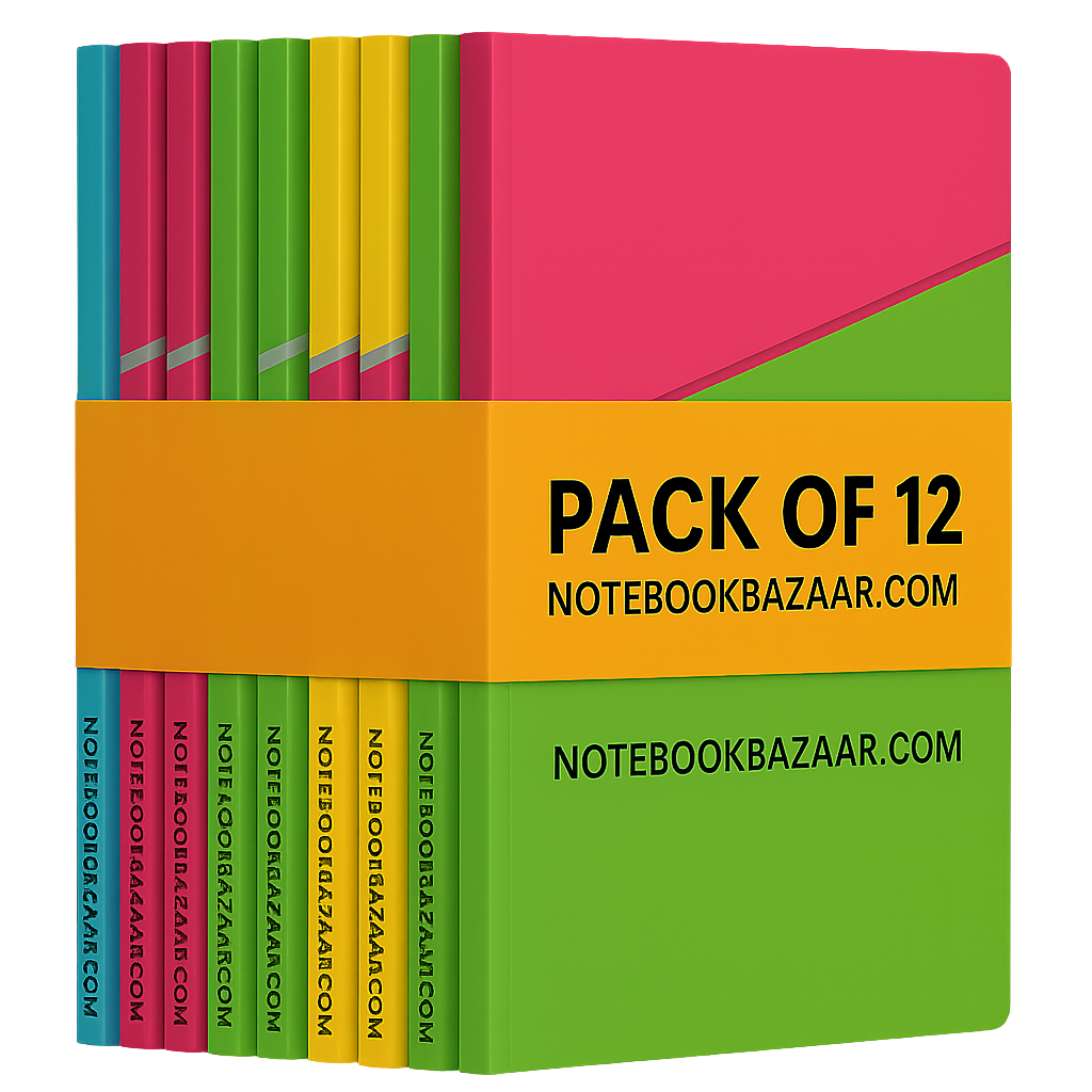 Single Line 100 Pages Pack of 12 Notebooks